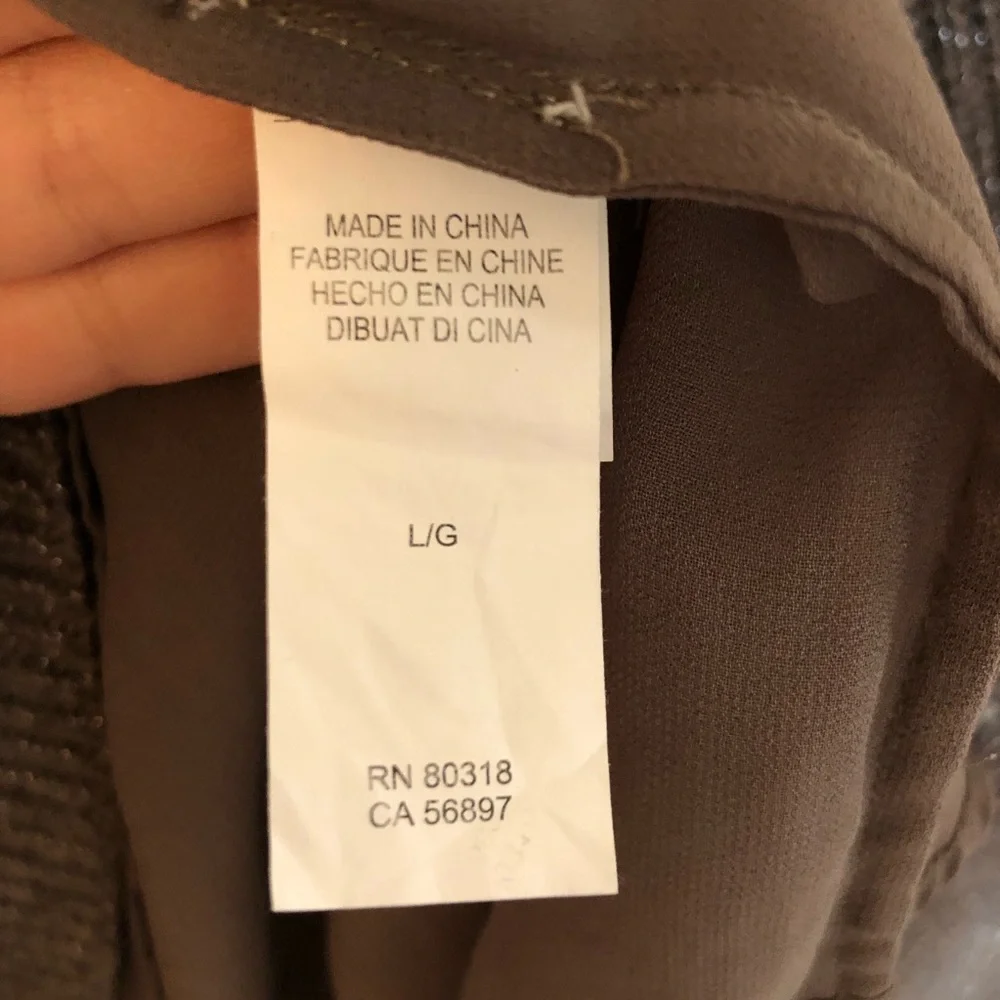Lucky Brand Shimmery Taupe Lined Sweater NWOT